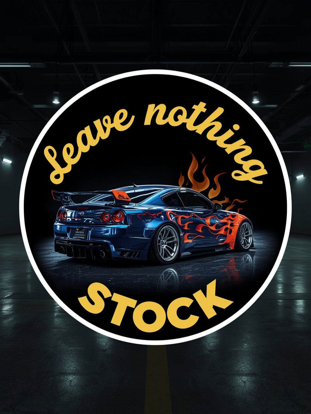 Leave nothing stock sticker