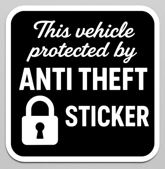 Anti theft sticker